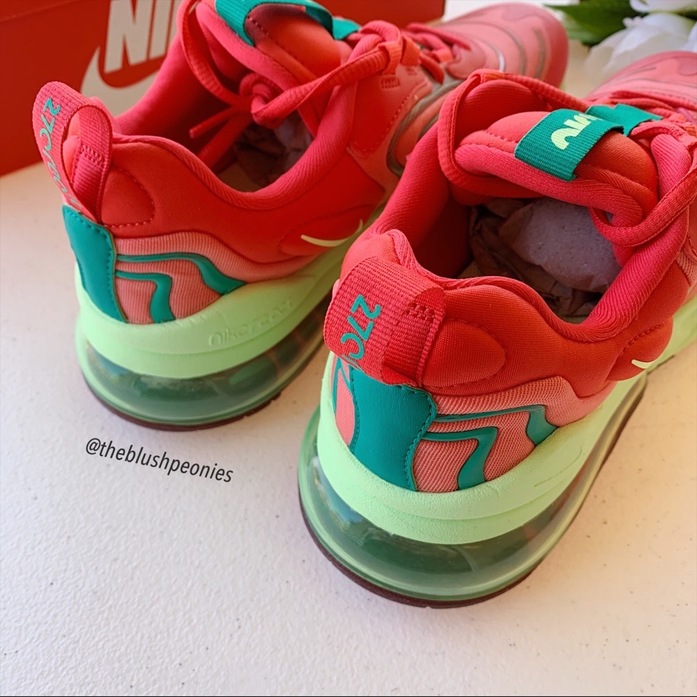 Nike Air Max 270 React ENG Watermelon NWT - Picture 9 of 14